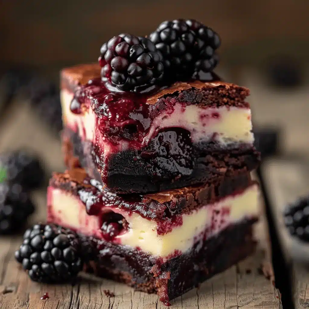 Blackberry Cheesecake Brownies preparation steps