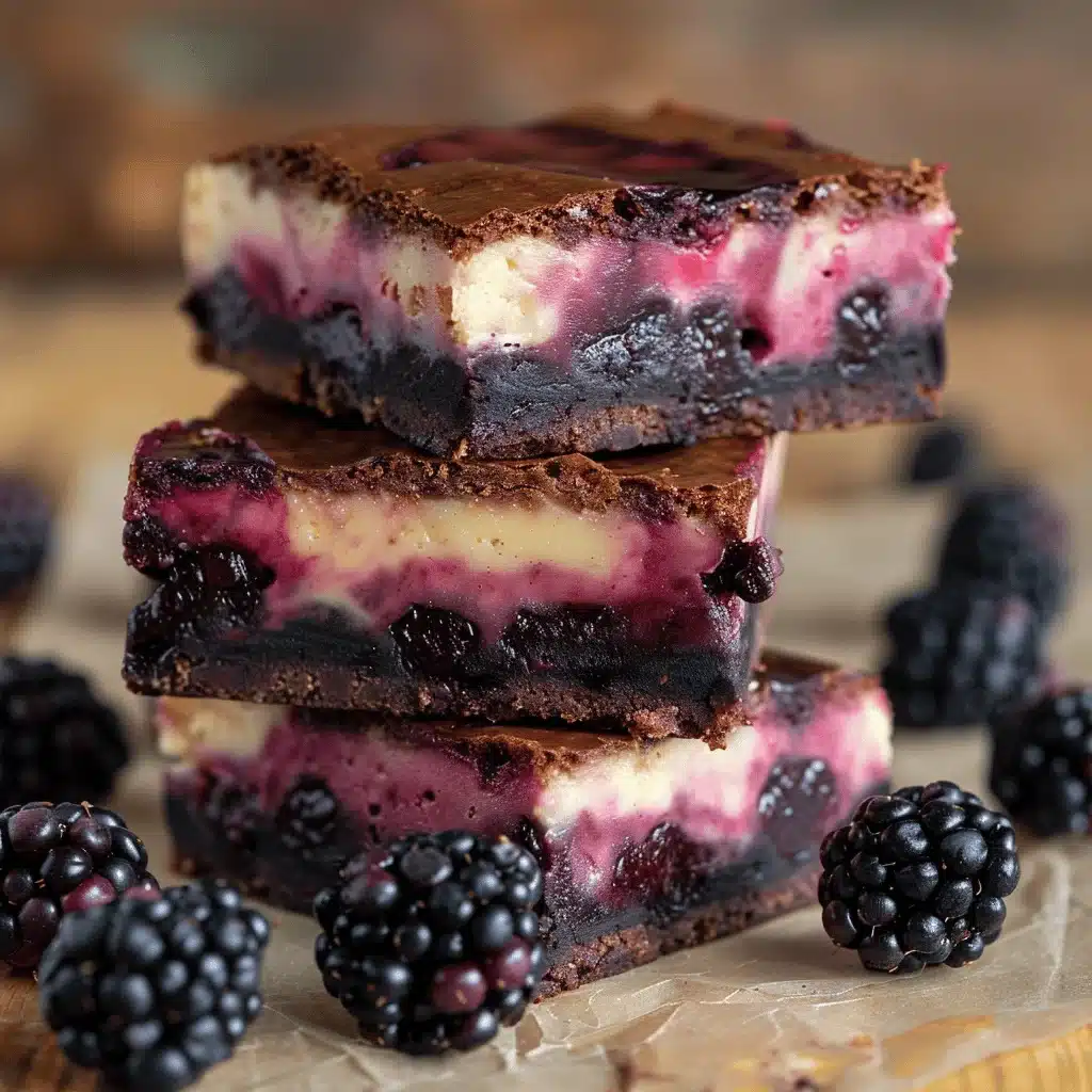 Blackberry Cheesecake Brownies - featured image