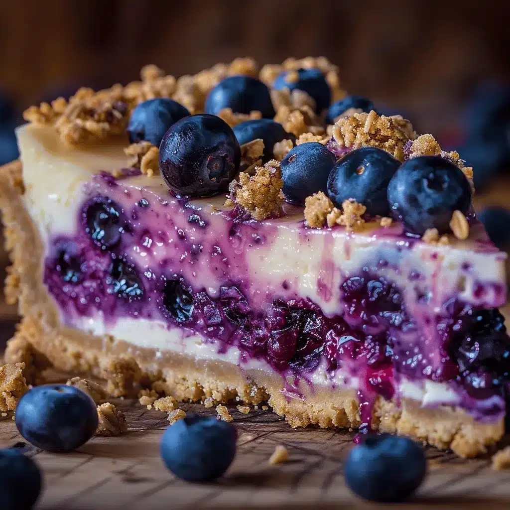 blueberry crumble cheesecake preparation steps