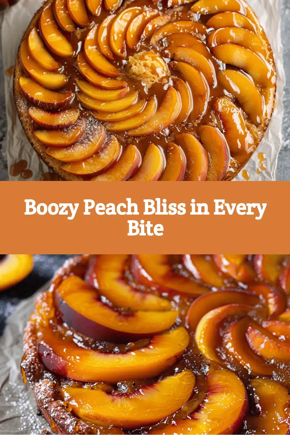Bourbon Peach Upside Down Cake recipe