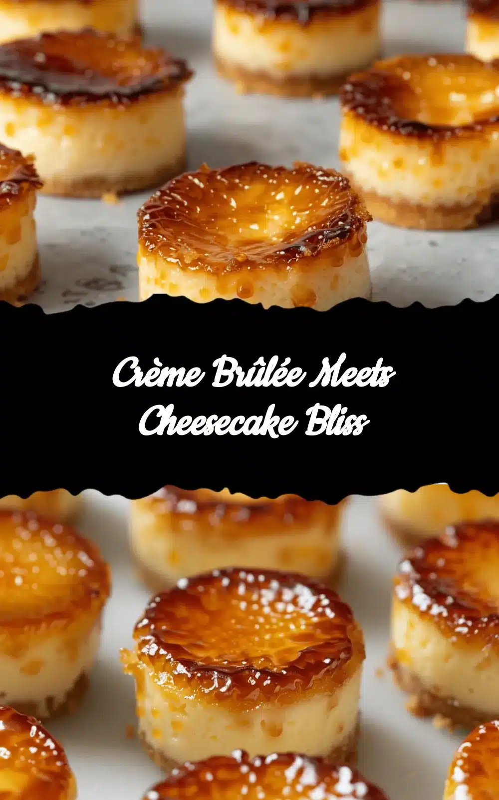 caramelized crème brûlée cheesecake bites recipe