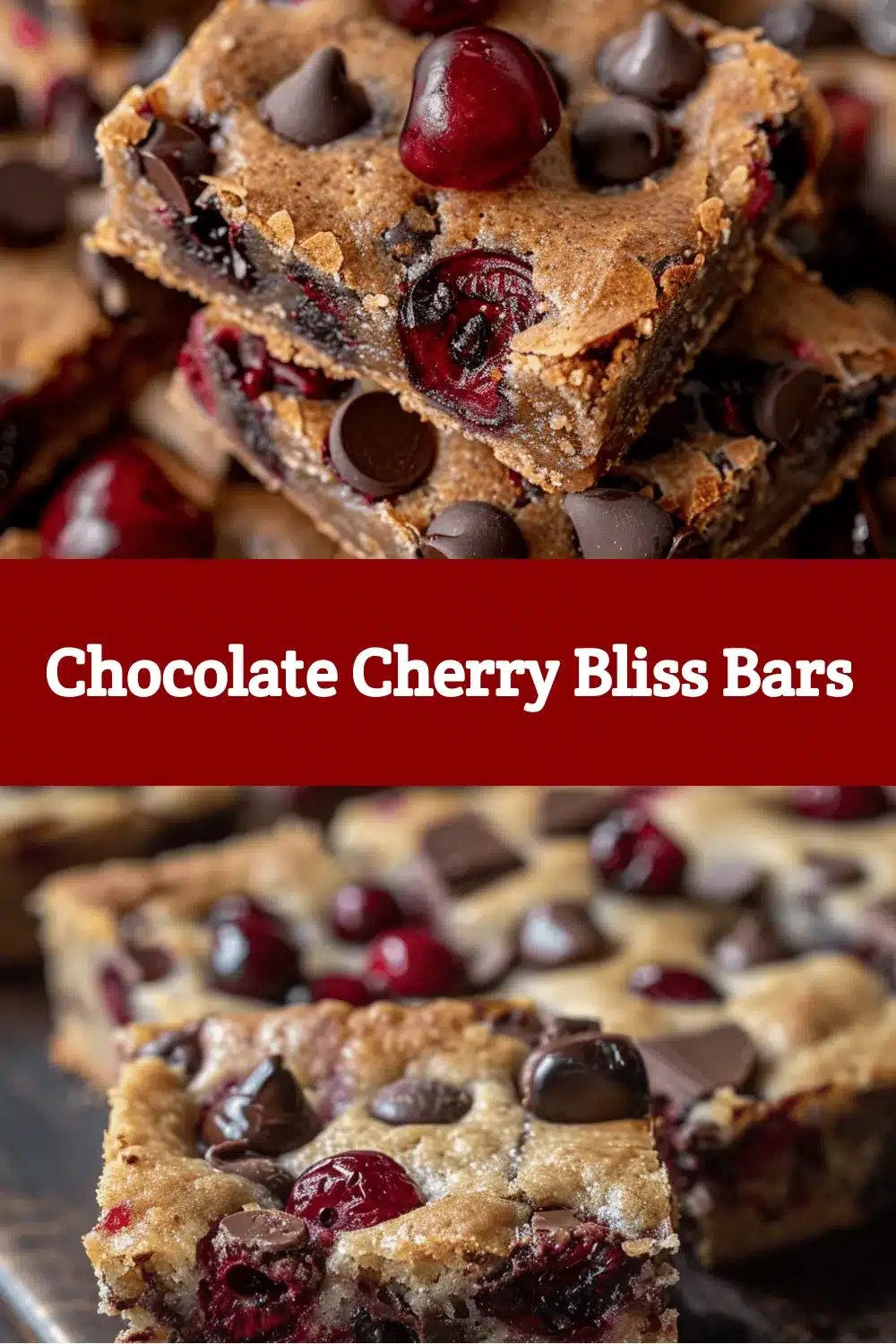 chocolate chip cherry bars recipe