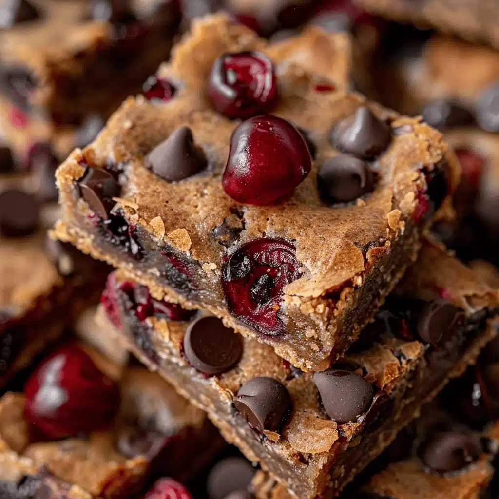 chocolate chip cherry bars - featured image