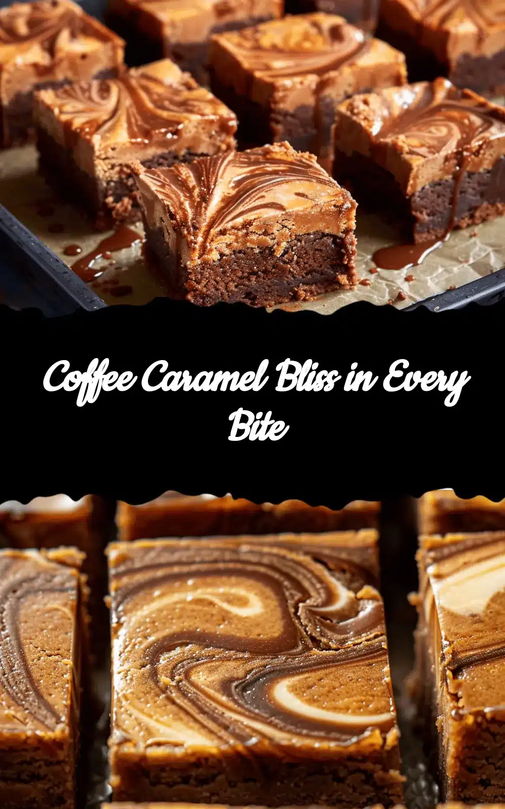 Coffee Caramel Blondies recipe