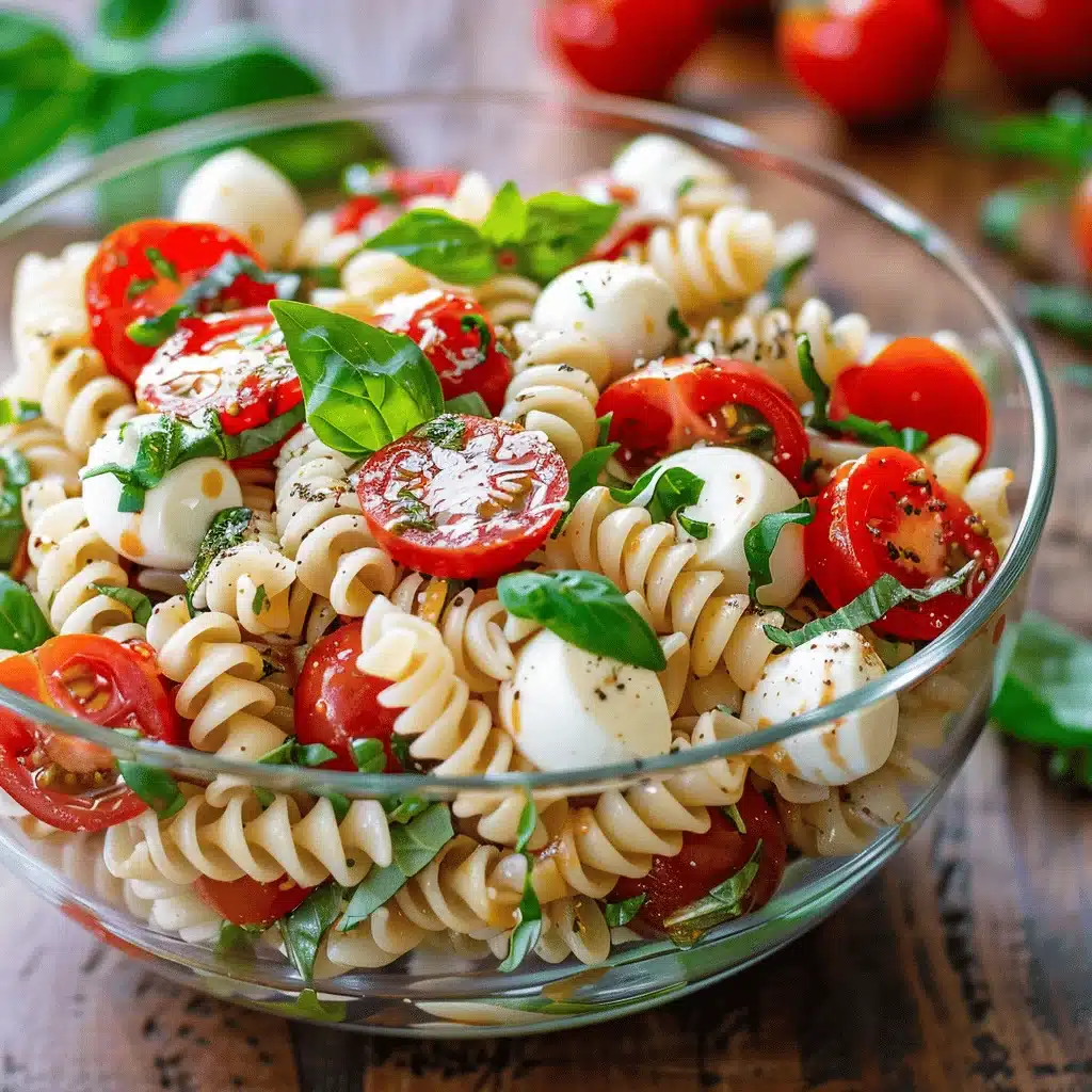 Creamy Caprese Pasta Salad - featured image
