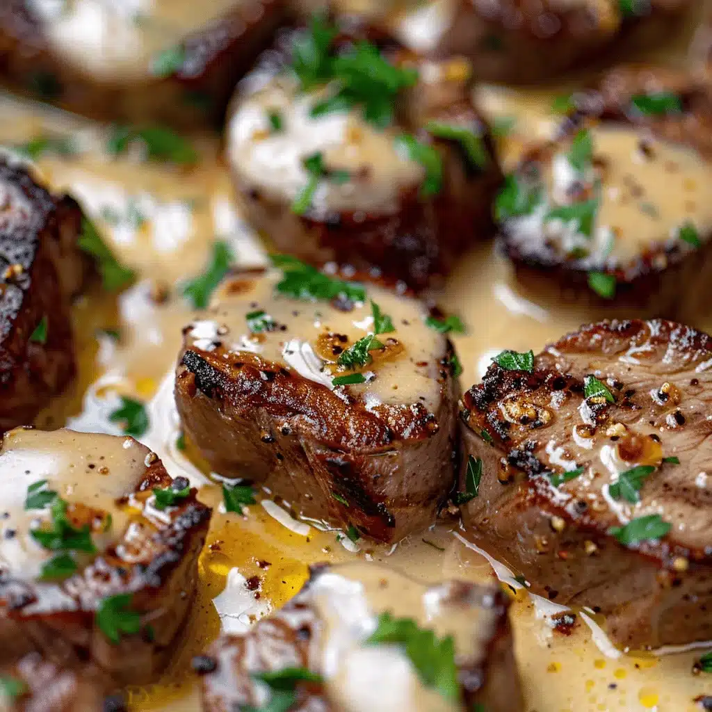 Creamy Garlic Butter Steak Bites preparation steps