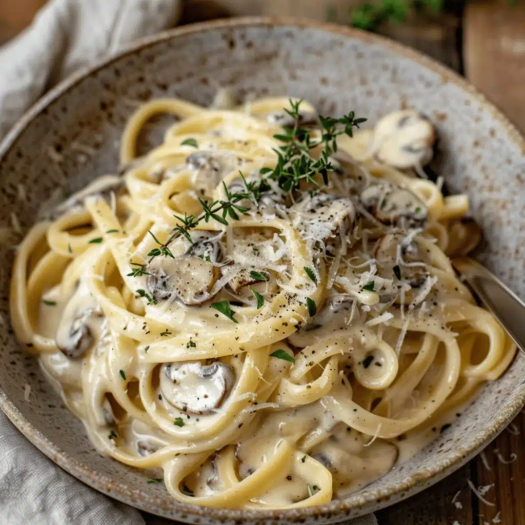 creamy oyster mushroom pasta - featured image
