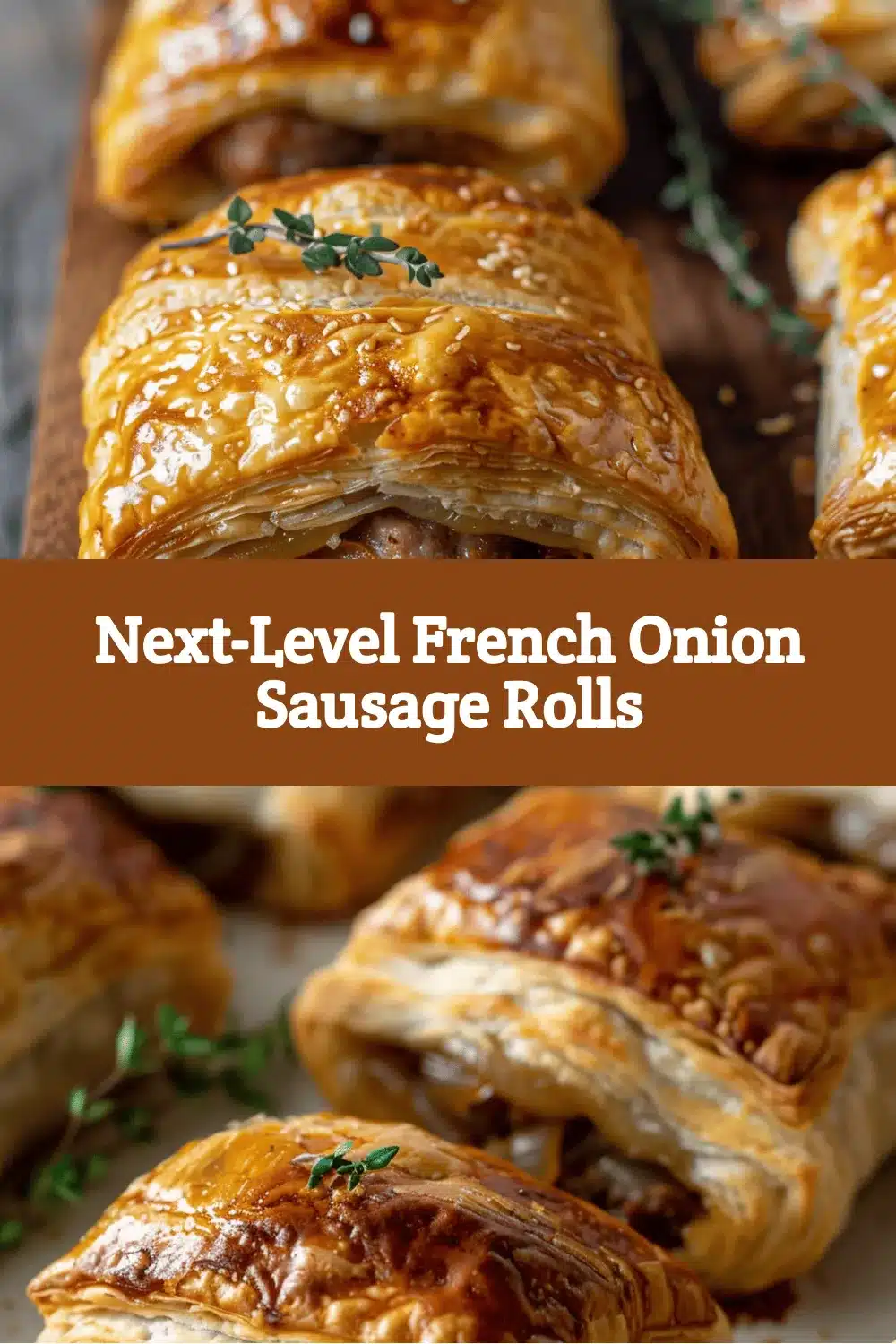 French Onion Sausage Rolls recipe
