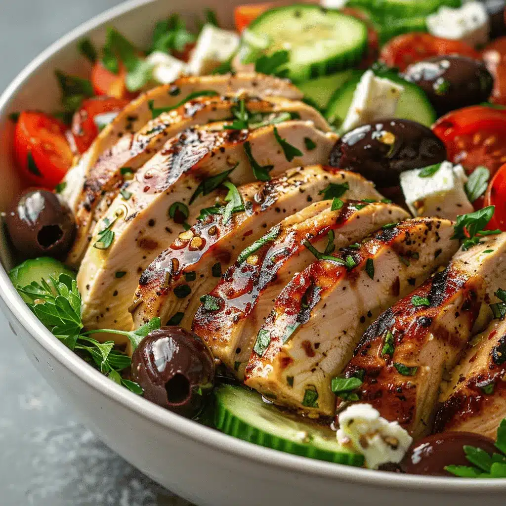 Greek chicken salad preparation steps