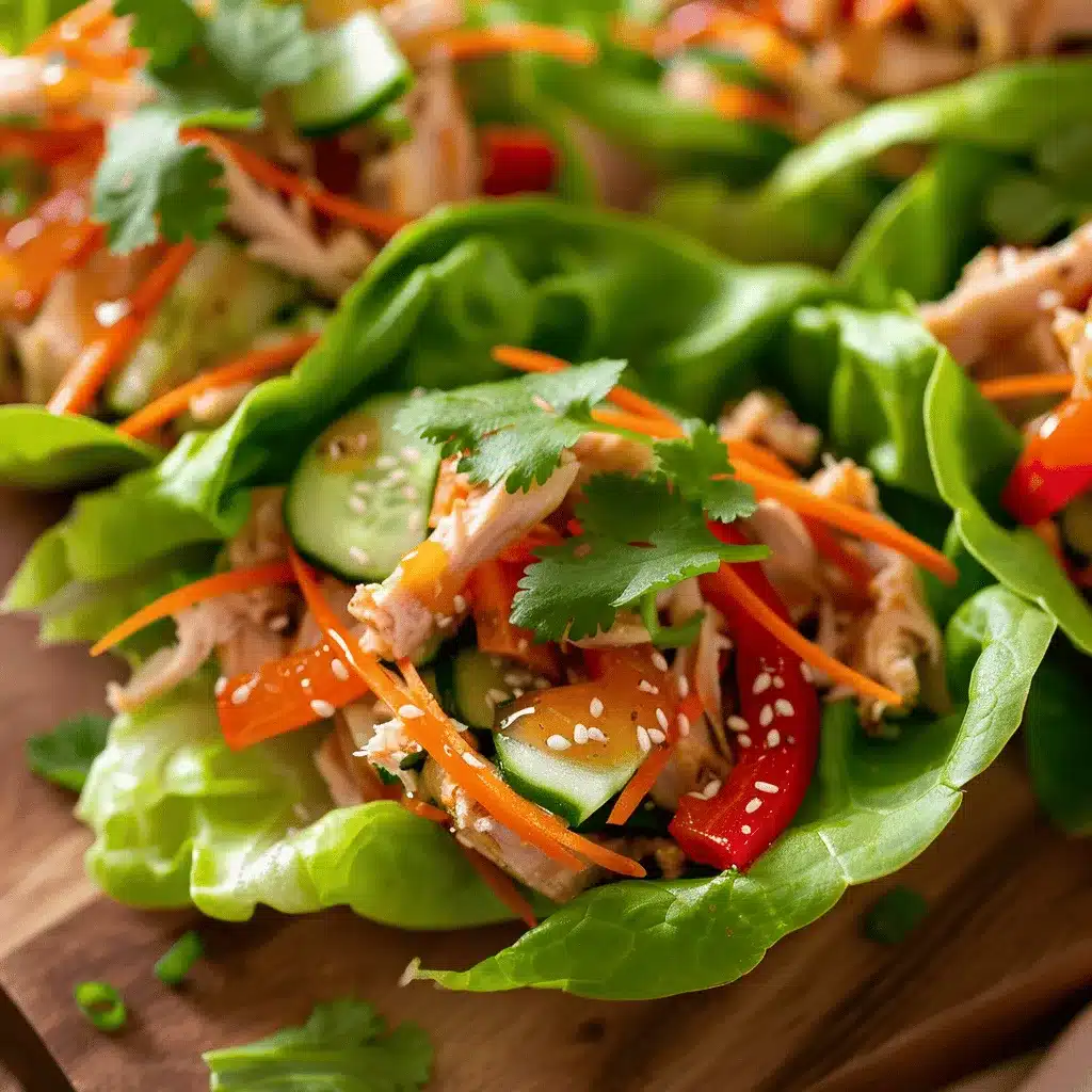 healthy turkey lettuce wraps preparation steps