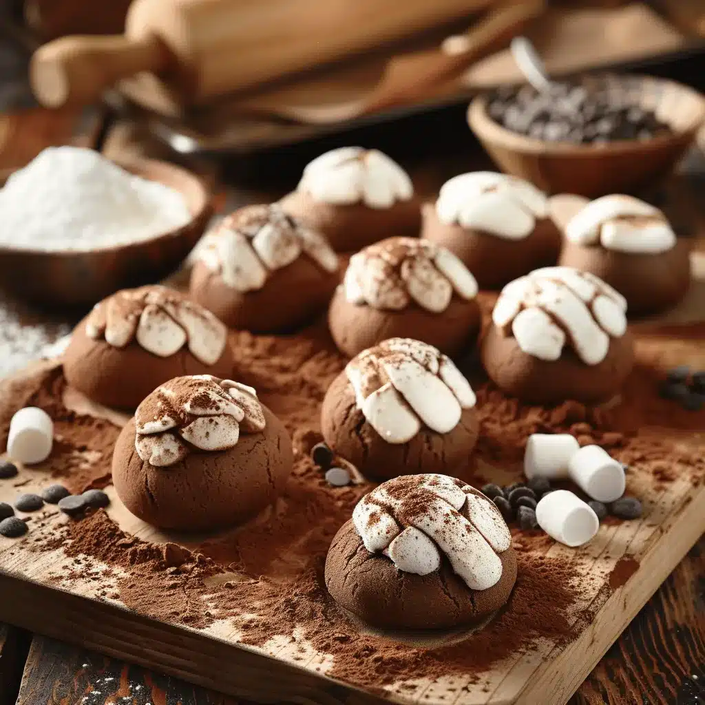 Hot Cocoa Swirl Cookies preparation steps