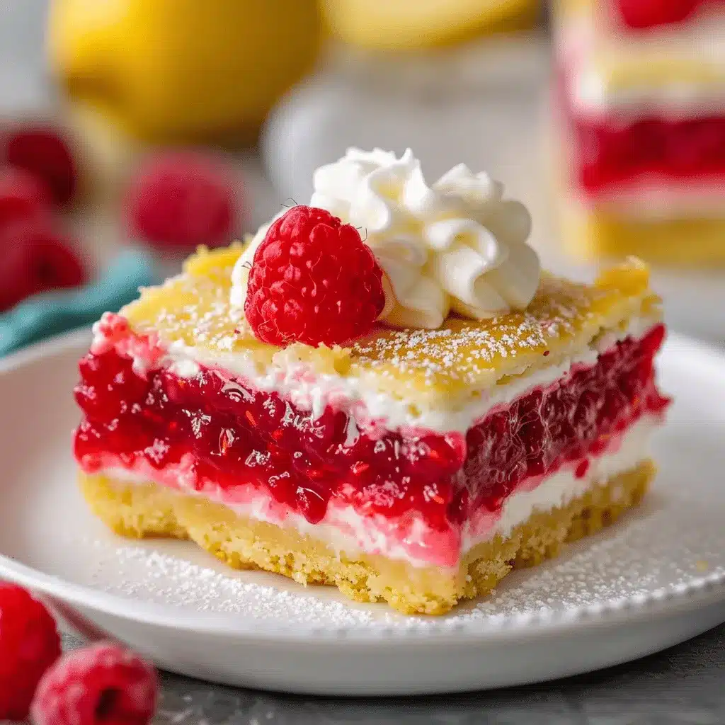 lemon raspberry bars preparation steps