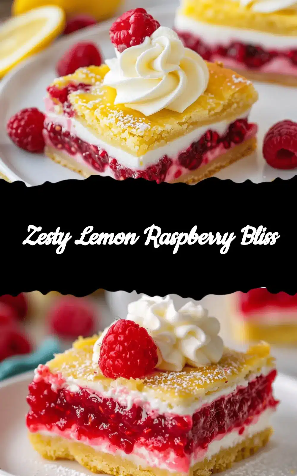 lemon raspberry bars recipe