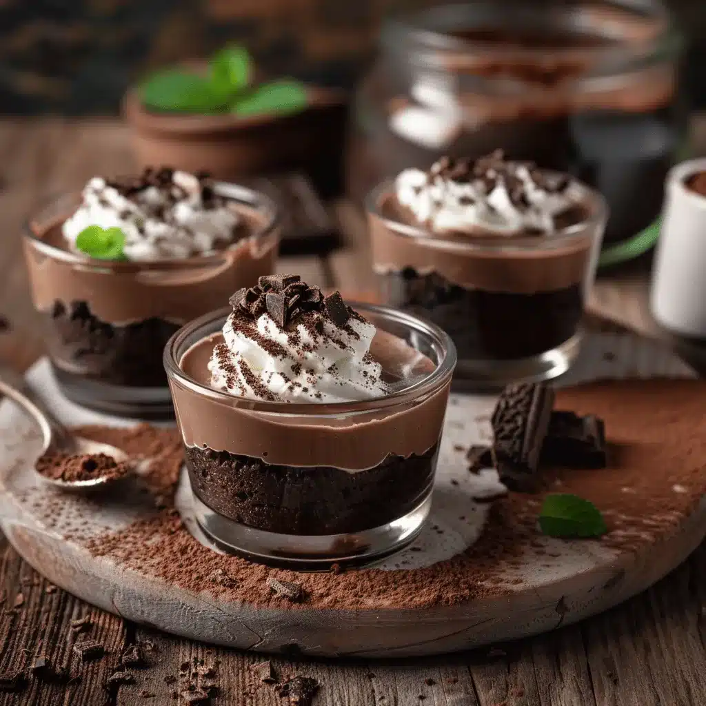 Mini Chocolate Mousse Cups preparation steps