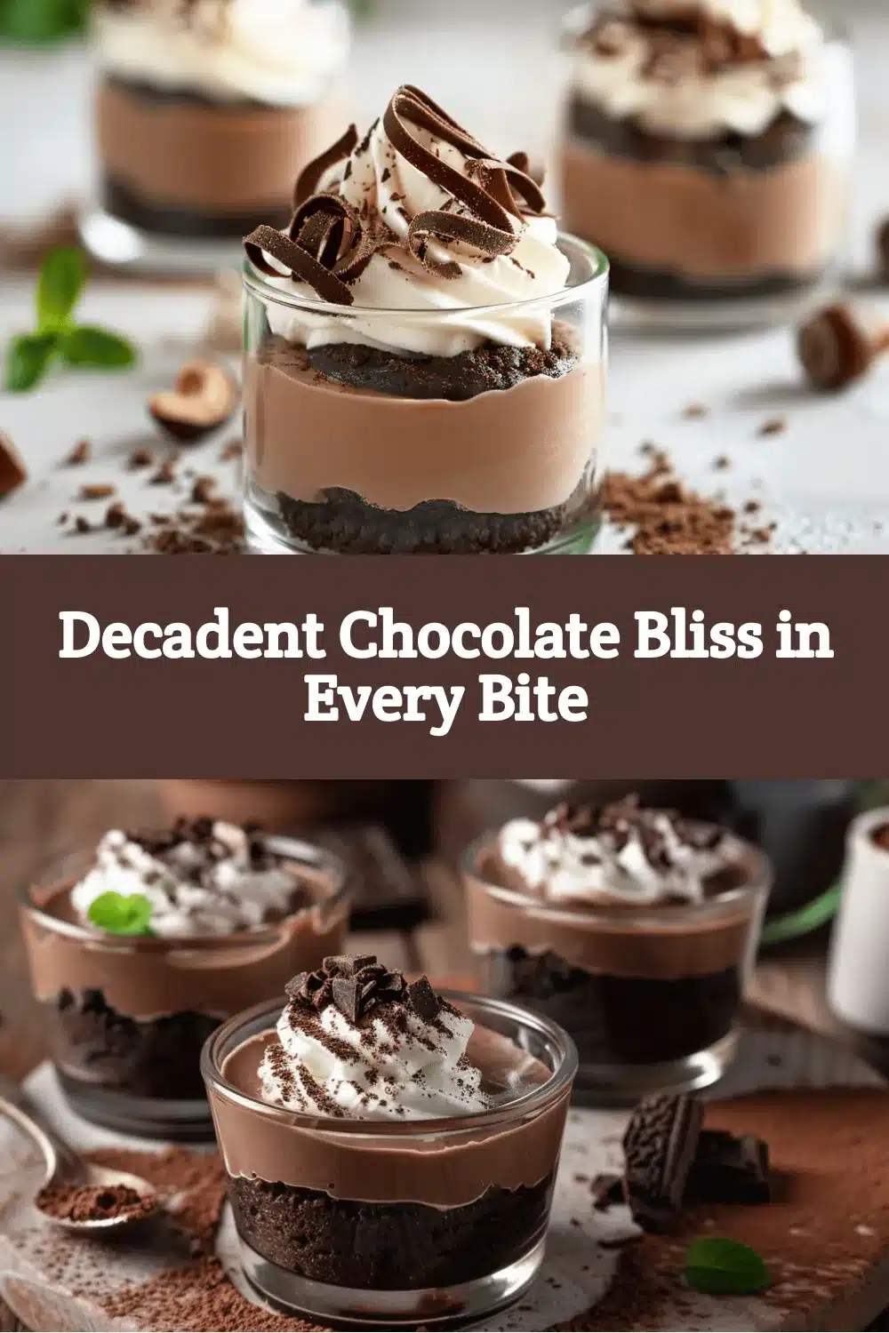 Mini Chocolate Mousse Cups recipe
