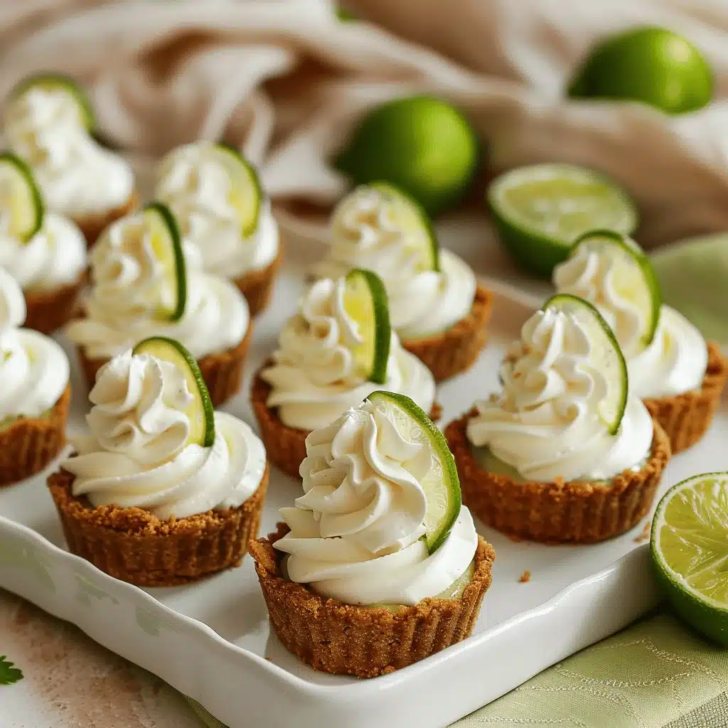 mini no bake key lime pies - featured image