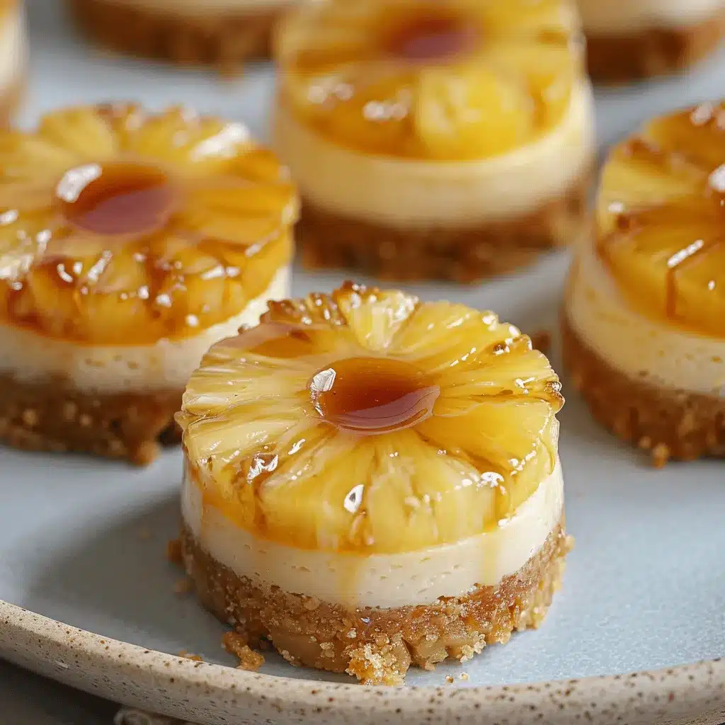 Mini Pineapple Upside-down Cheesecakes preparation steps