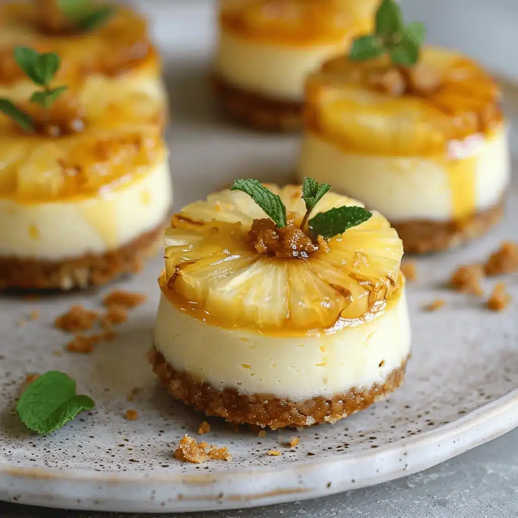 Mini Pineapple Upside-down Cheesecakes - featured image