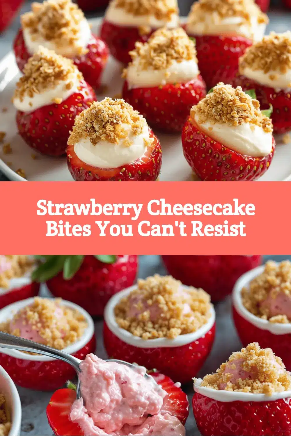Strawberry Cheesecake Crunch Bites recipe