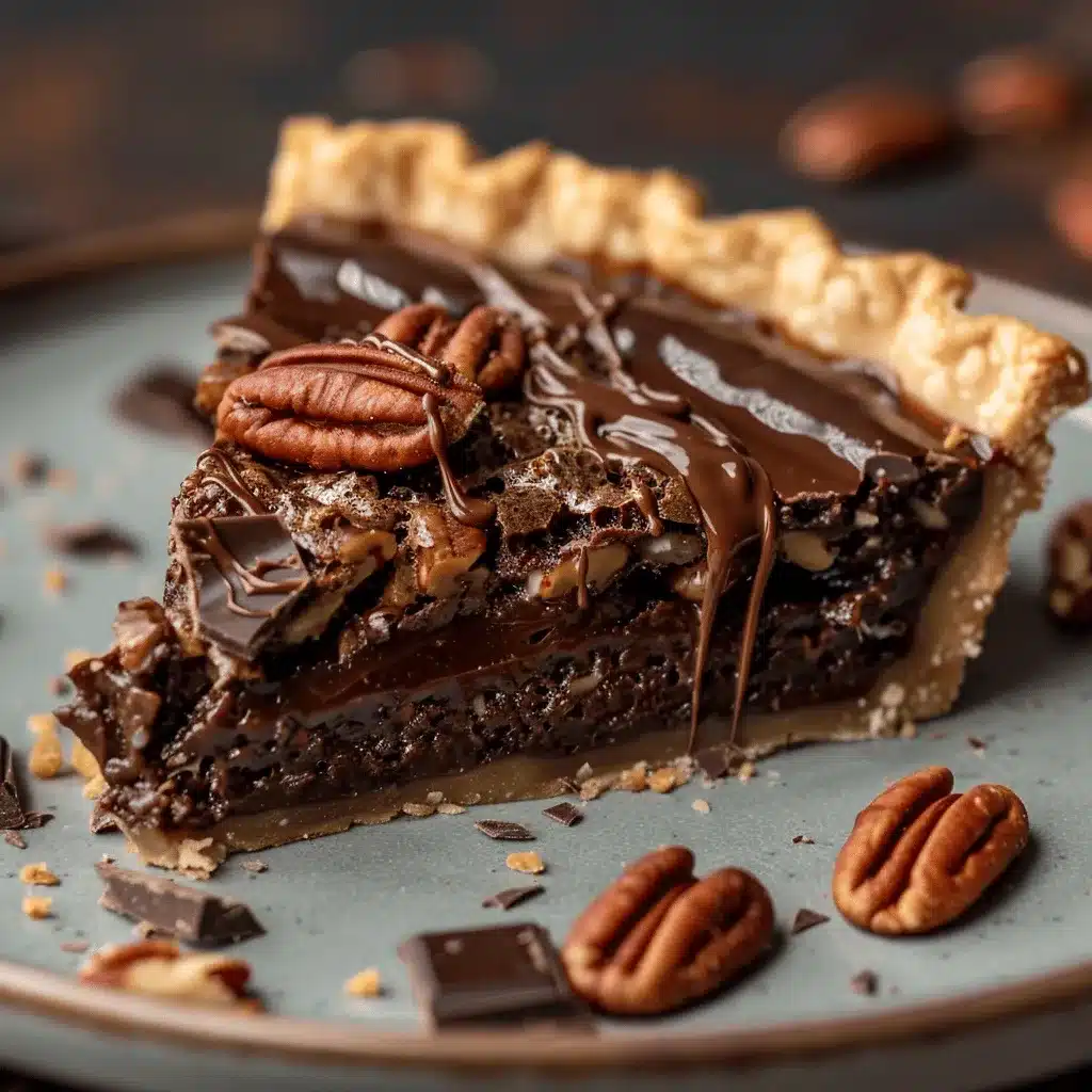 Texas Chocolate Pecan Pie preparation steps