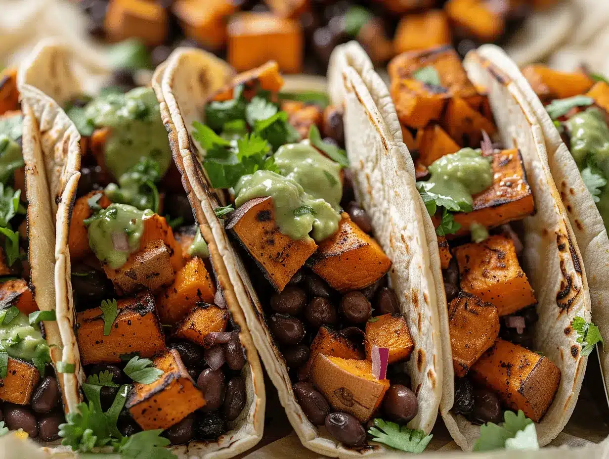 black bean sweet potato tacos preparation steps