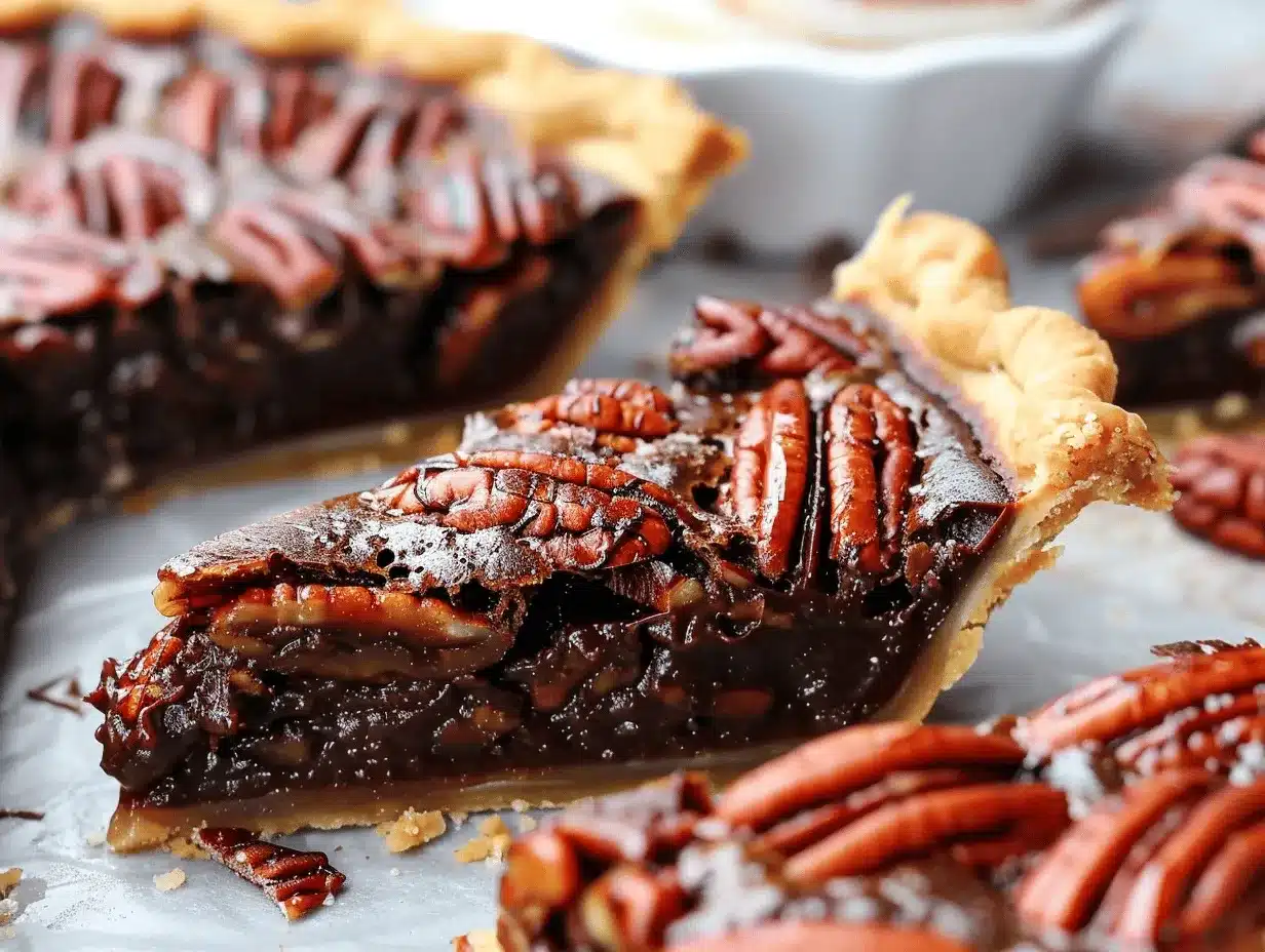bourbon chocolate chili pecan pie preparation steps