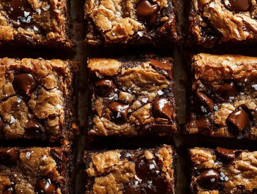 brown butter miso chocolate chip bars - featured image