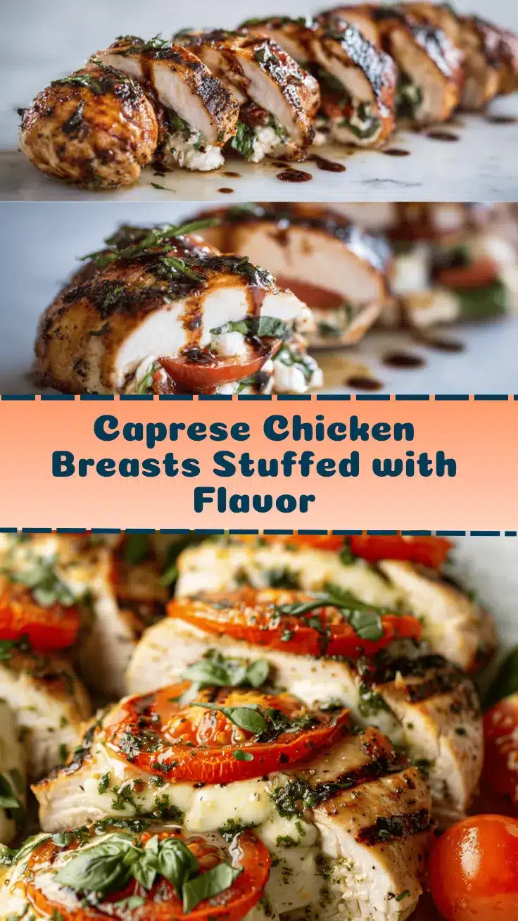 Caprese stuffed chicken breast recipe