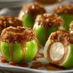 caramel apple cheesecake bites - featured image