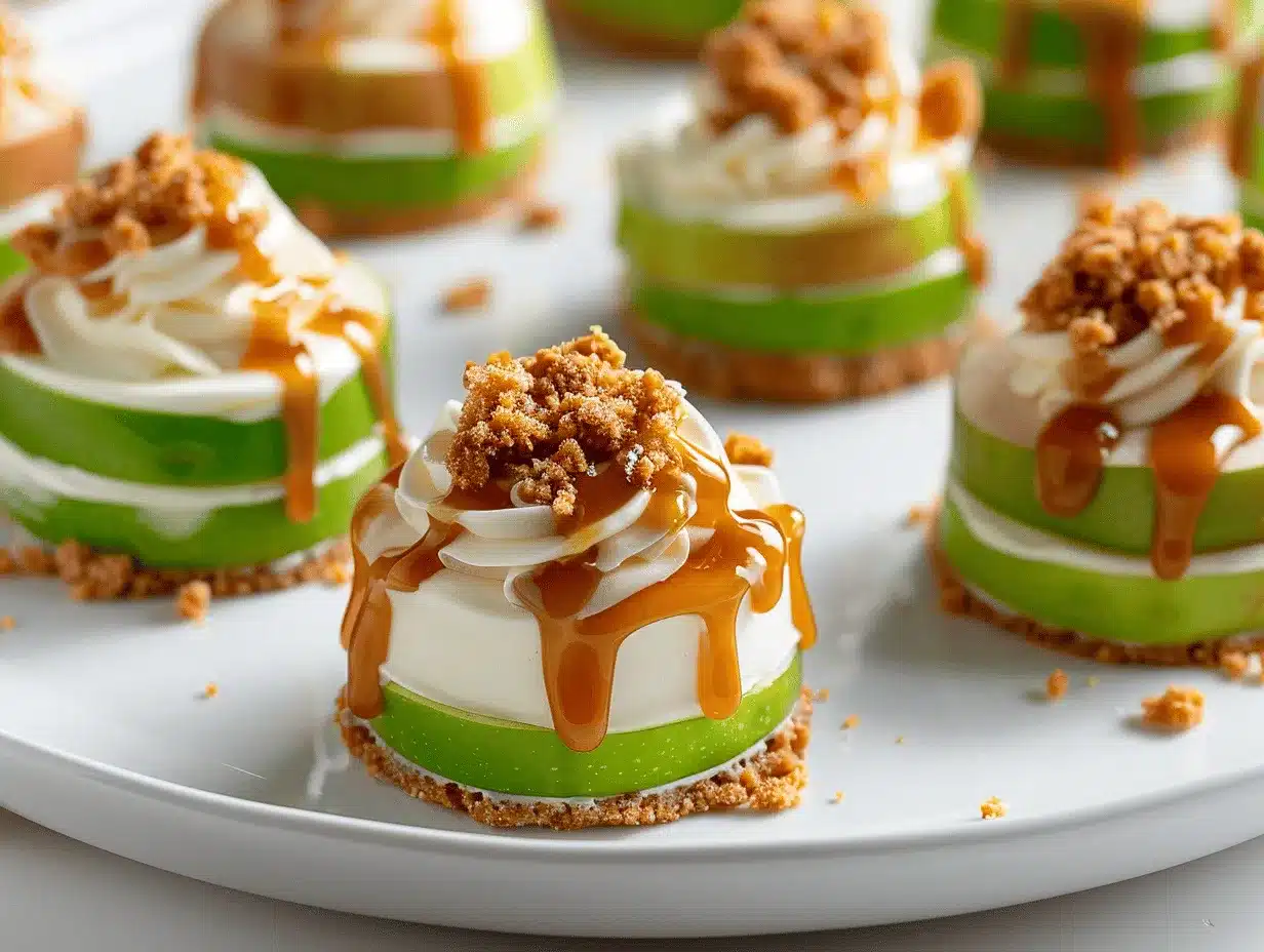 caramel apple cheesecake bites preparation steps