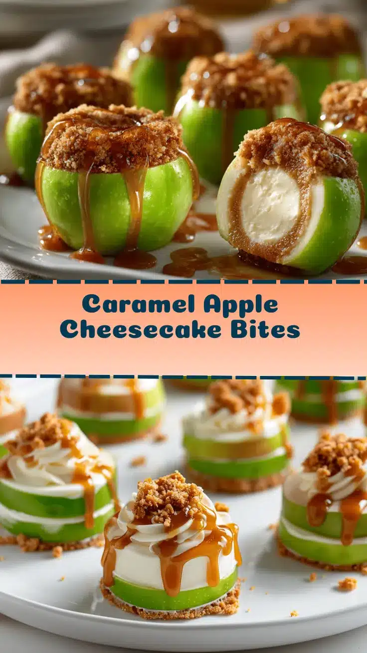 caramel apple cheesecake bites recipe