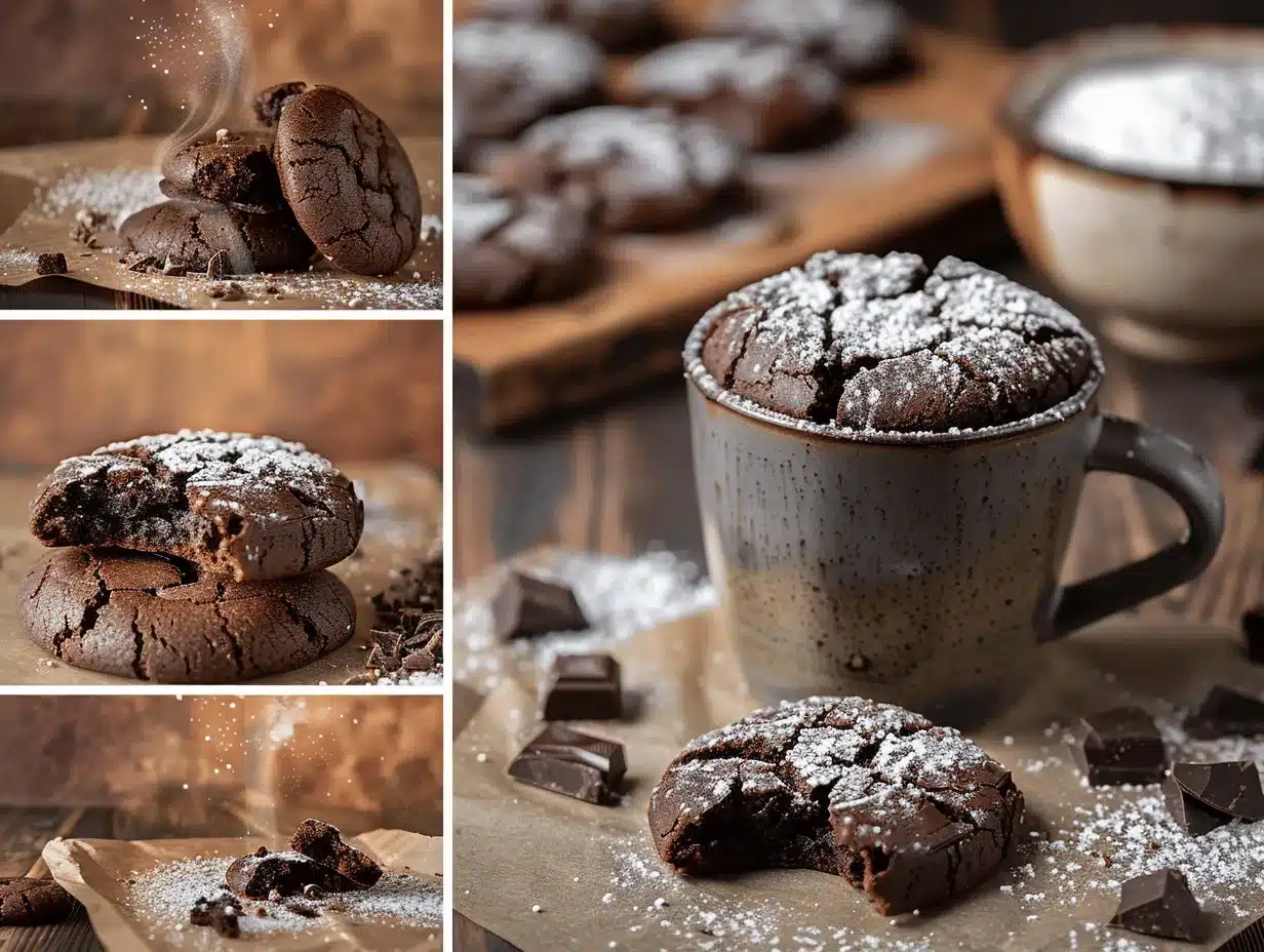 chocolate crinkle cookies preparation steps