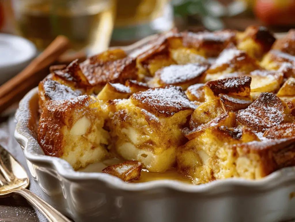 cinnamon apple French toast casserole - featured image