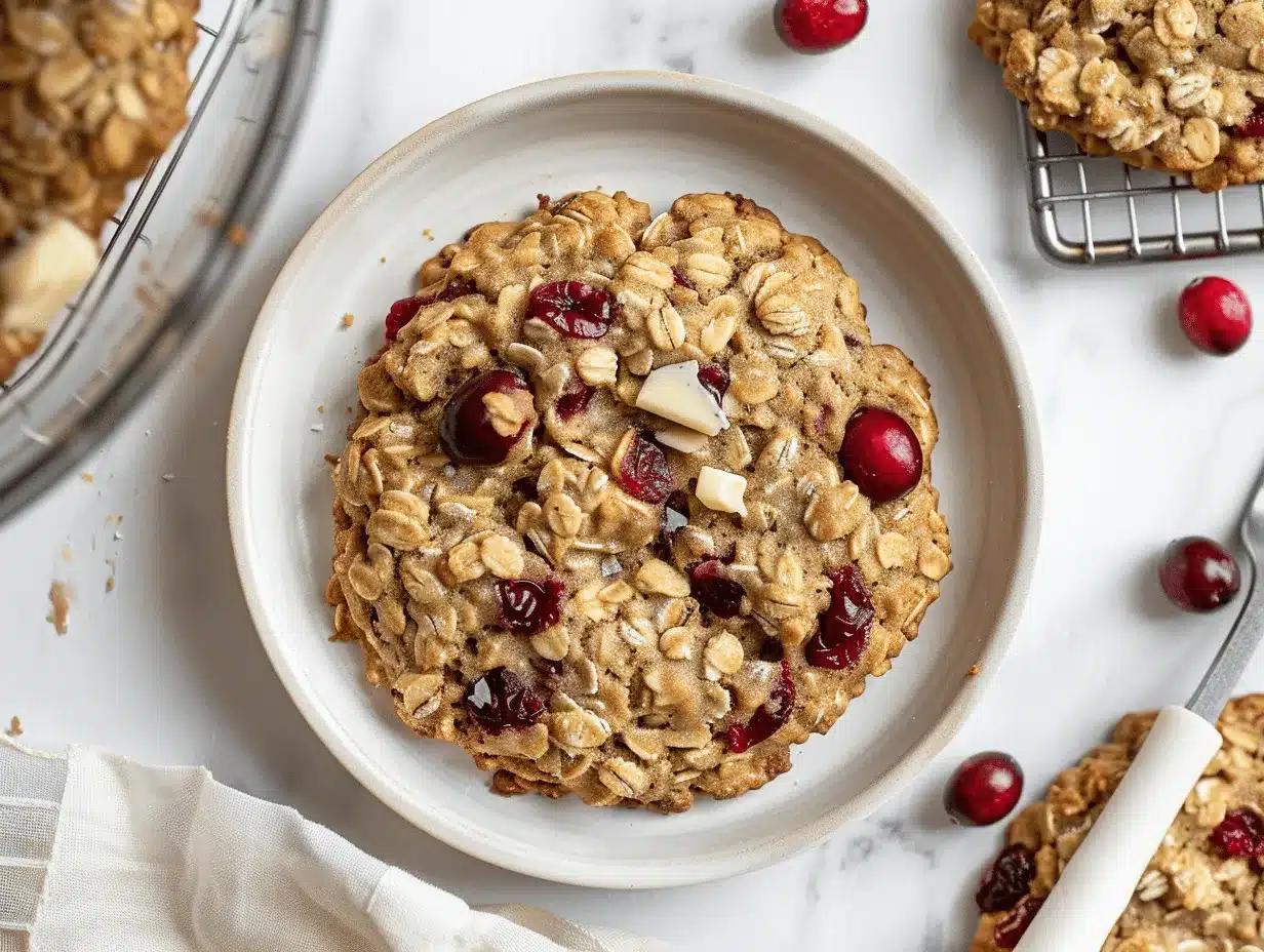 cranberry white chocolate oatmeal cookies preparation steps