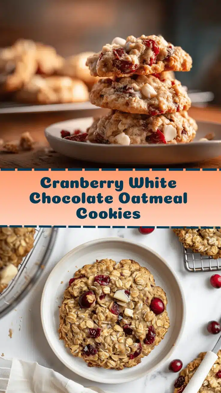 cranberry white chocolate oatmeal cookies recipe