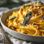 creamy butternut squash sage pasta - featured image