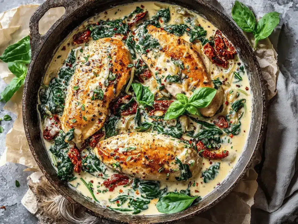 creamy Tuscan chicken skillet - featured image