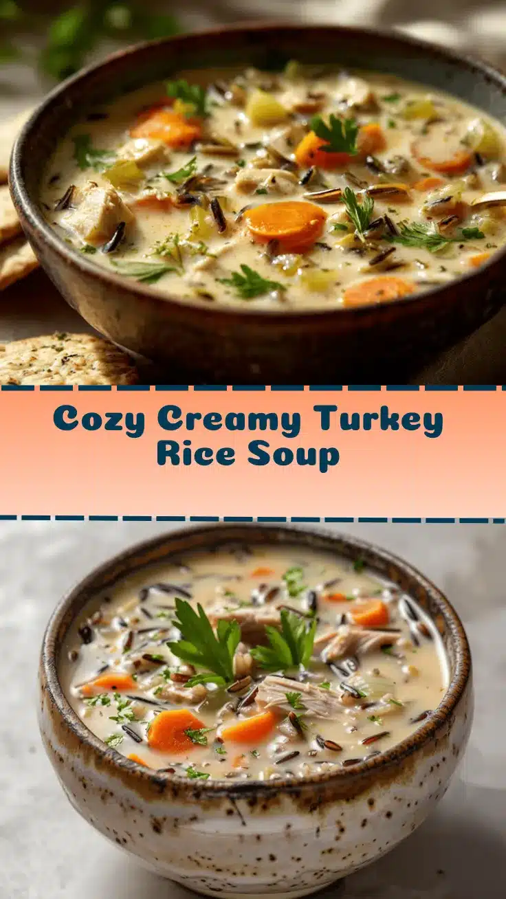 creamy wild rice and turkey soup recipe