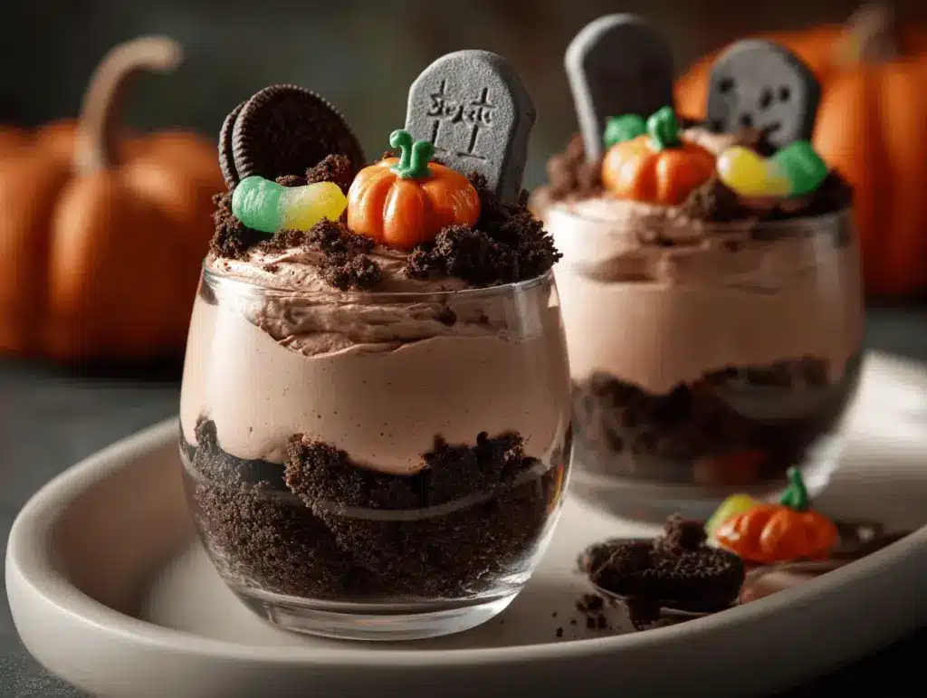 dirt cake graveyard parfait - featured image