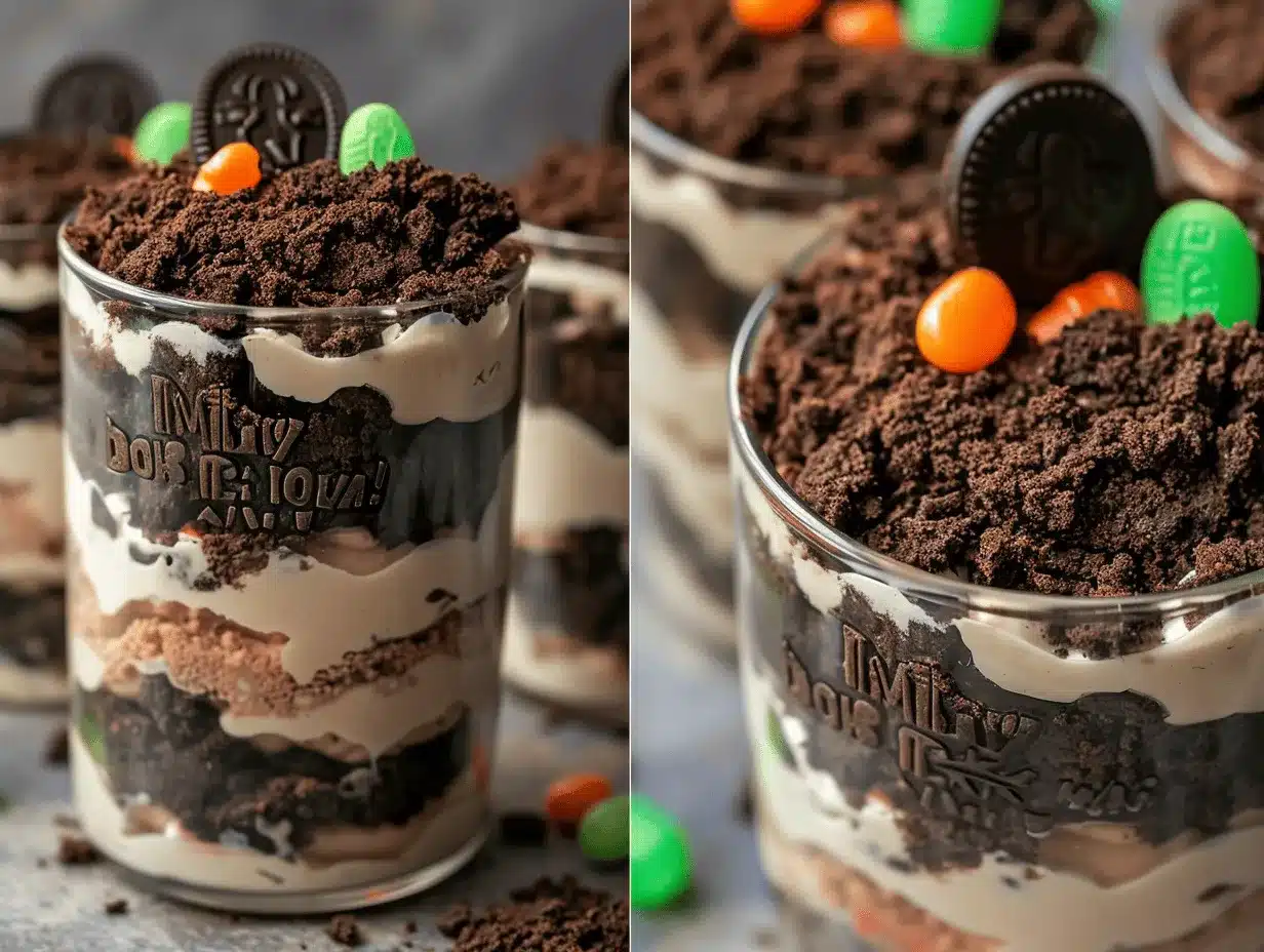 dirt cake graveyard parfait preparation steps
