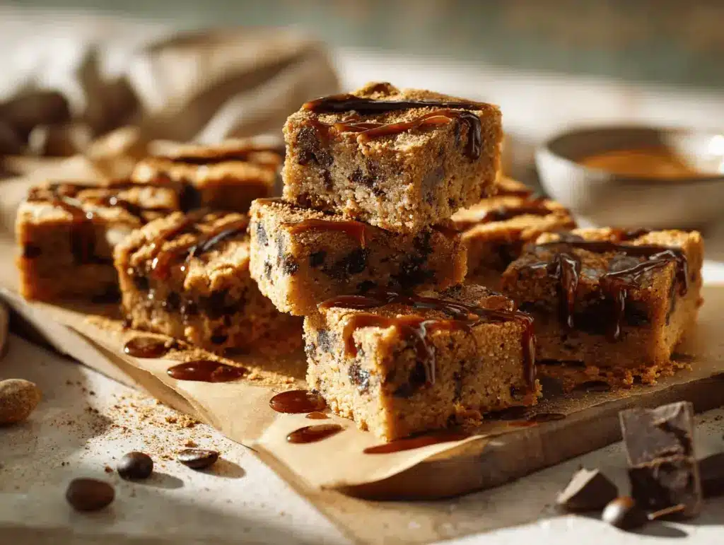espresso martini blondies - featured image
