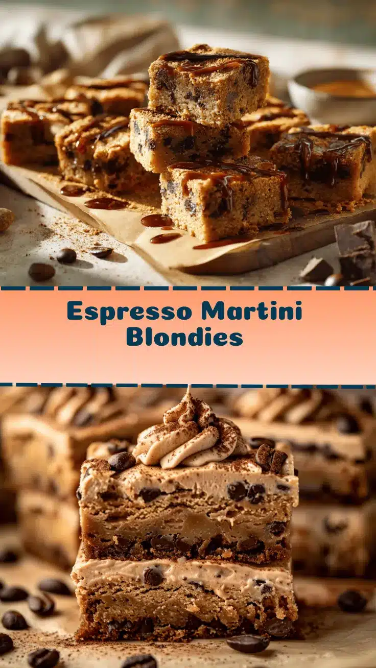 espresso martini blondies recipe
