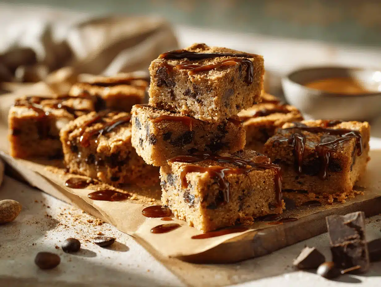 espresso martini blondies - featured image