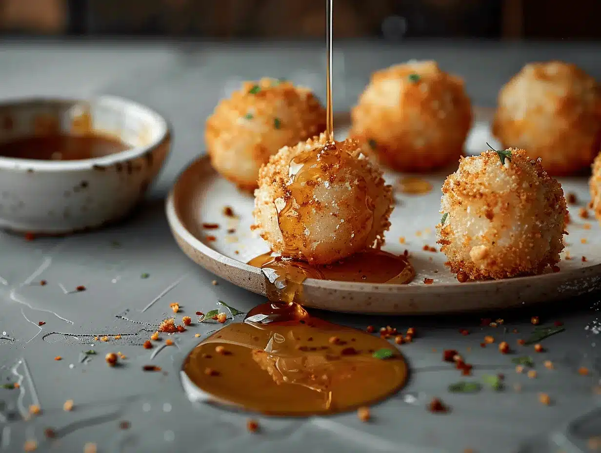fried goat cheese balls preparation steps
