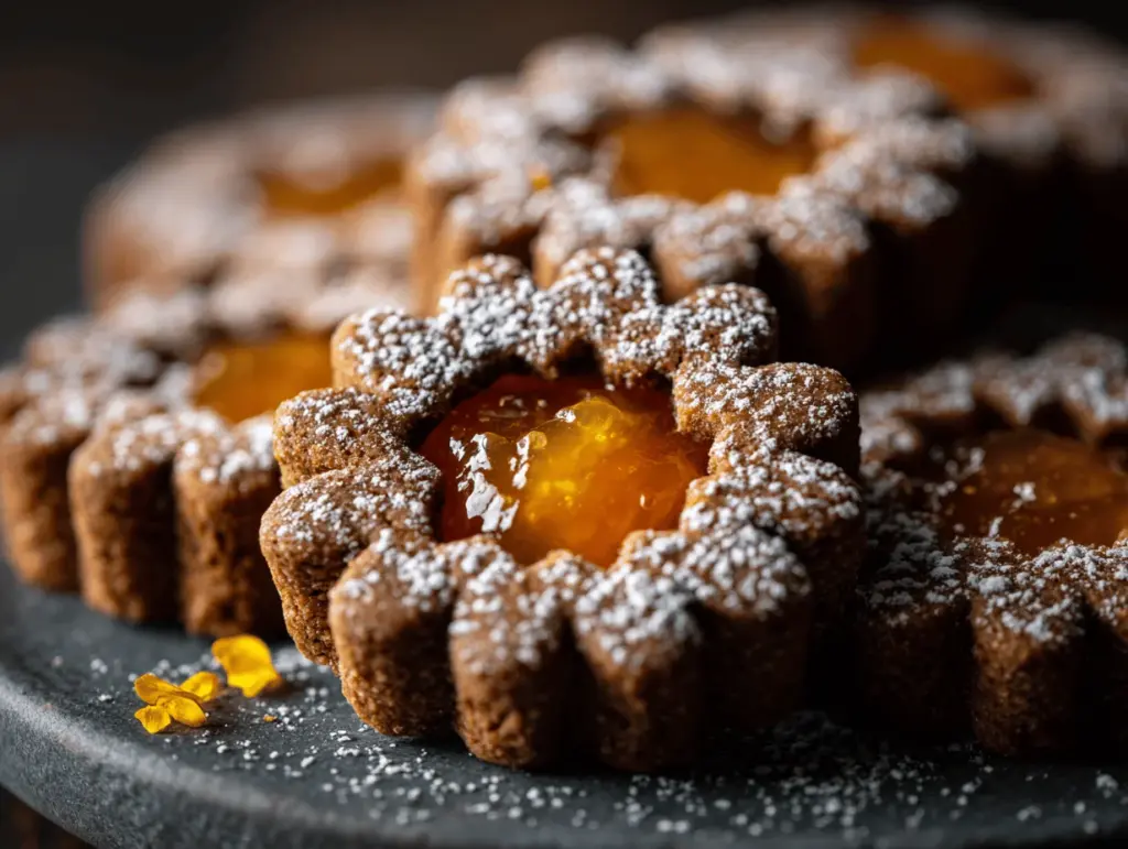 gingerbread Linzer cookies - featured image