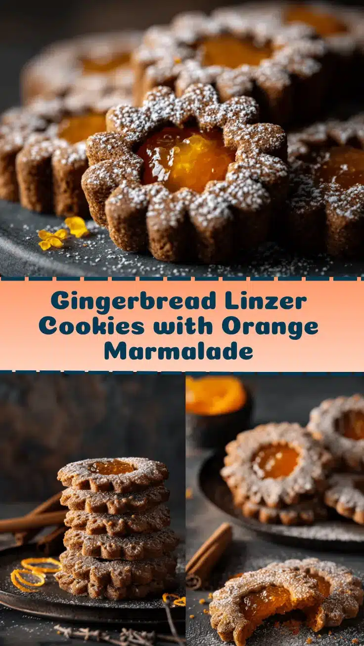 gingerbread Linzer cookies recipe