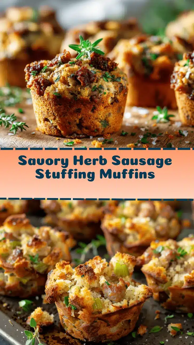 herb and sausage stuffing muffins recipe
