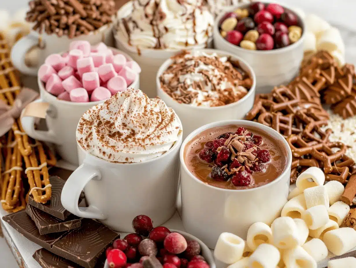 hot chocolate board preparation steps