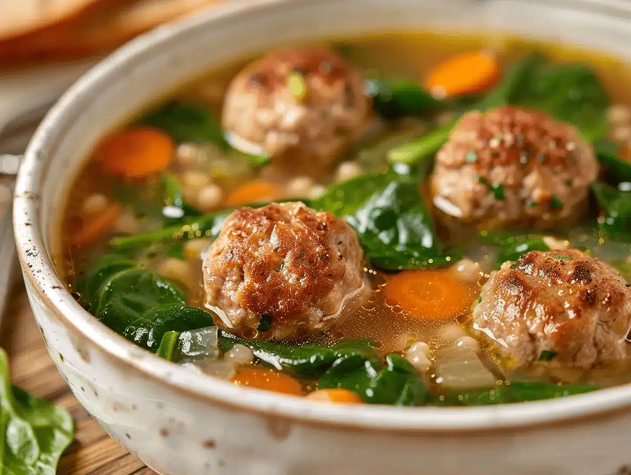 Italian wedding soup preparation steps