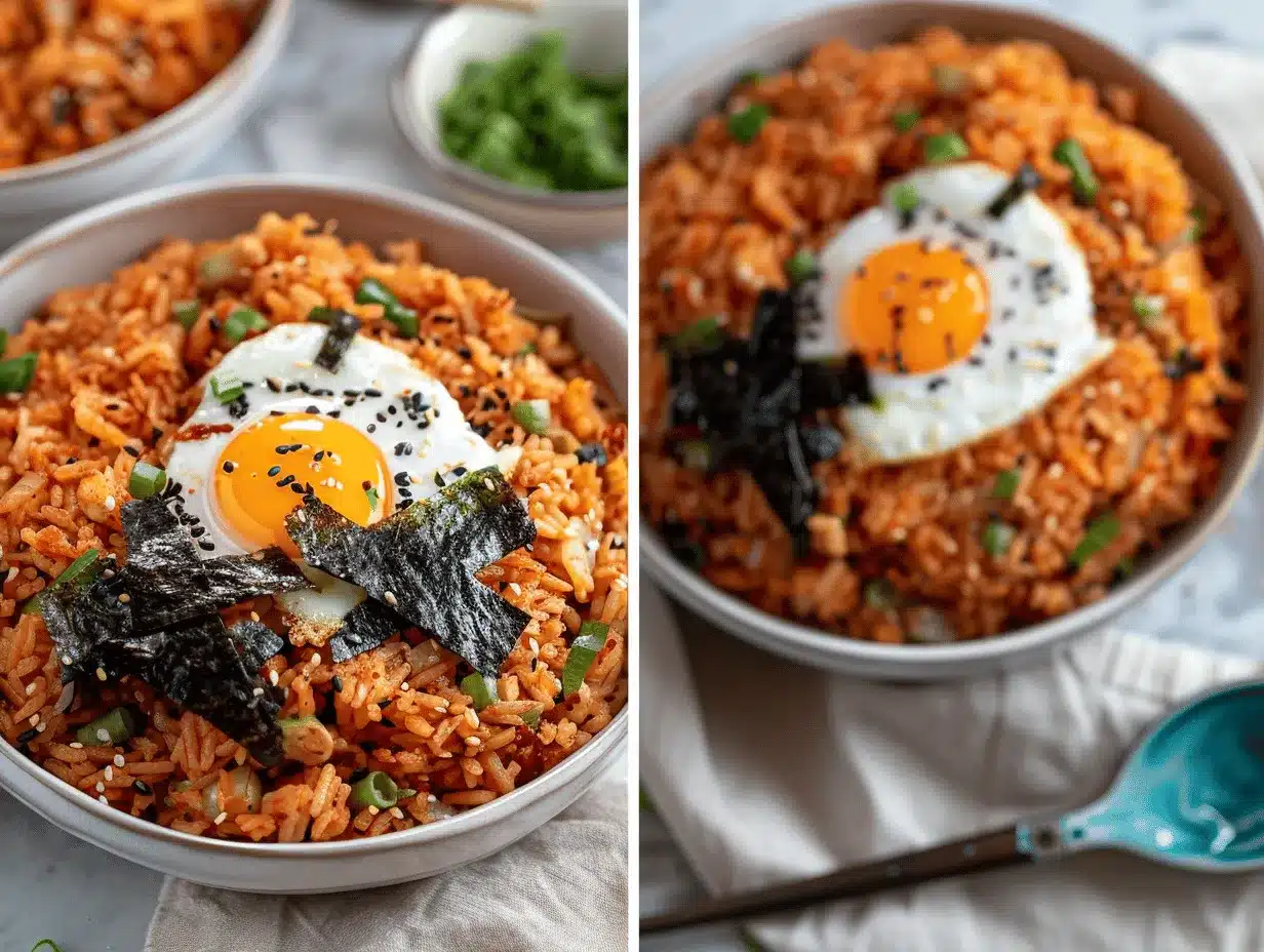 kimchi fried rice preparation steps